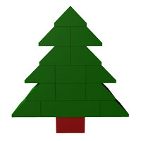 simple Christmas LEGO Tree