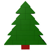 simple Christmas LEGO Tree II